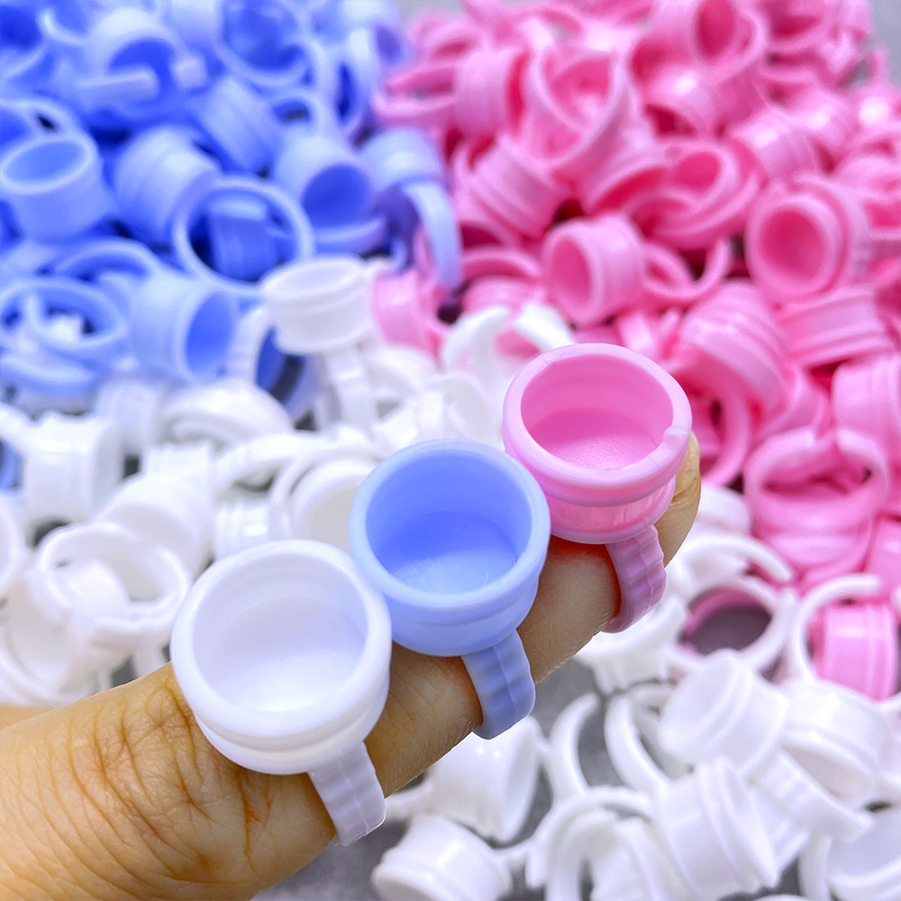100Pcs Disposable Glue Ring Cu - Eyelash Extension Repair review and price