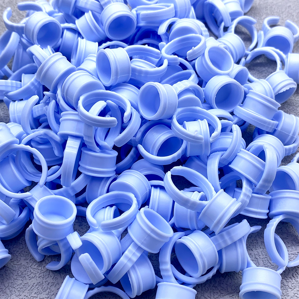 100Pcs Disposable Glue Ring Cu - Eyelash Extension Repair review and price