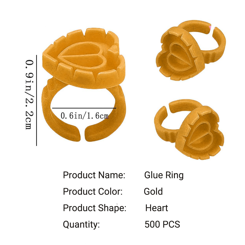 500PCS Glue Rings for Lash Ext - Eyelash Extension Repair review and price
