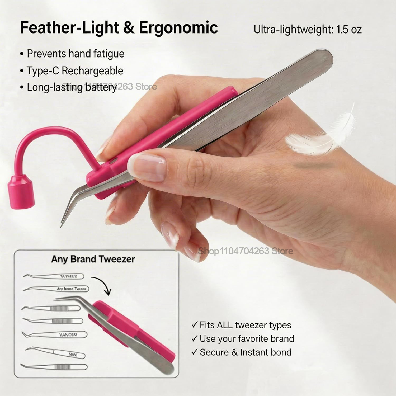 Mini UV Lash Light 180° Rotati - Lash Extension Tweezers review and price